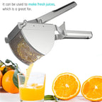Stainless Steel Potato Masher Heavy Duty Ricer Masher For Baby Food Fruit Vegetable