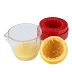 2-in -1 Manual Juicer  Lemon Squeezer With Lid Plastic Manual Lemon Juicer Orange Press Cup Citrus Squeezer with Pour Spout Fruit Tools