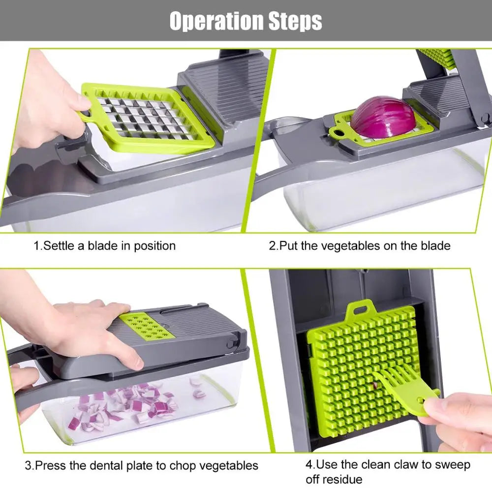 Vegetable Chopper Multifunctional Grater Cutter Kitchen Fruit Slicer Potatos Shredders Cheese Onions Slicers