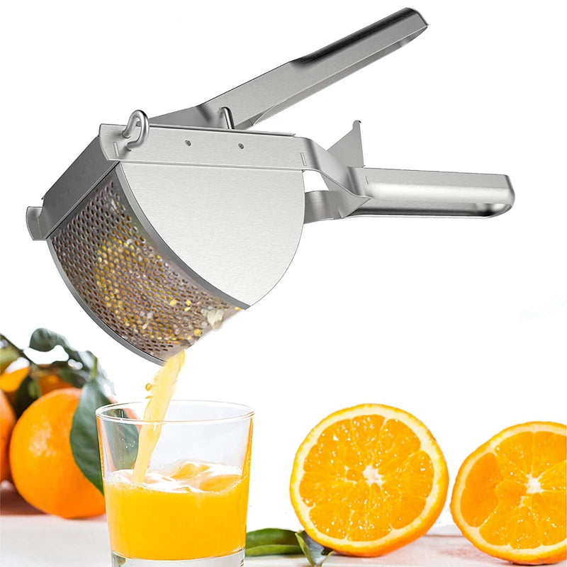 Stainless Steel Potato Masher Heavy Duty Ricer Masher For Baby Food Fruit Vegetable