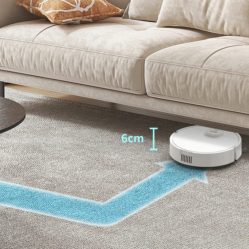 Smart Sweeping Robot 3-in-1 Smart Cleaner Household Rechargeable Fully Automatic Vacuum Cleaner 60000Pa Suction Pets Hair