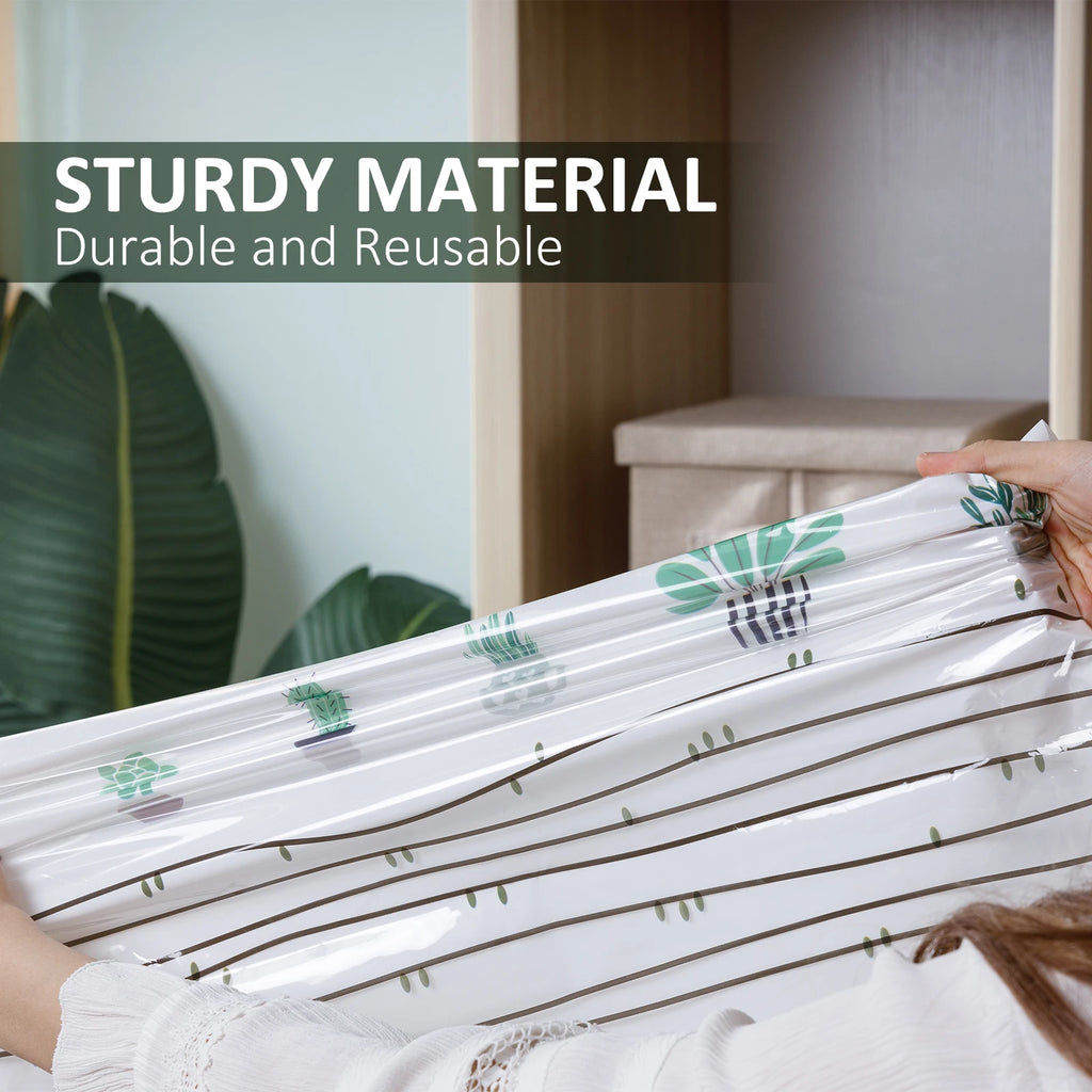 Vacuum Storage Bags for Quilts and Comforters, Space Saving Compression Bags with Patent Turbo-Max Valve, Tool-Free Sealing