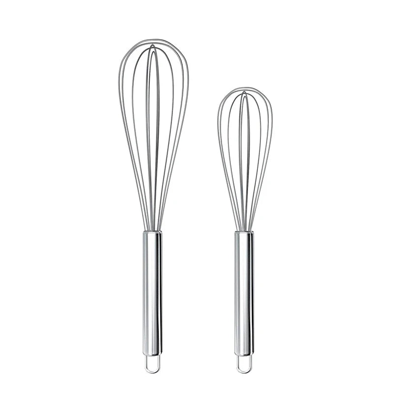 Egg Whisk Stainless Steel Egg Whisk Kitchen  Whisk Milk Egg Beater Egg Mixing Mixer Tools KC0231