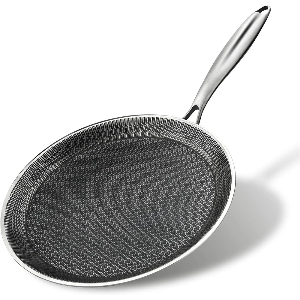 stainless steel frying pan
