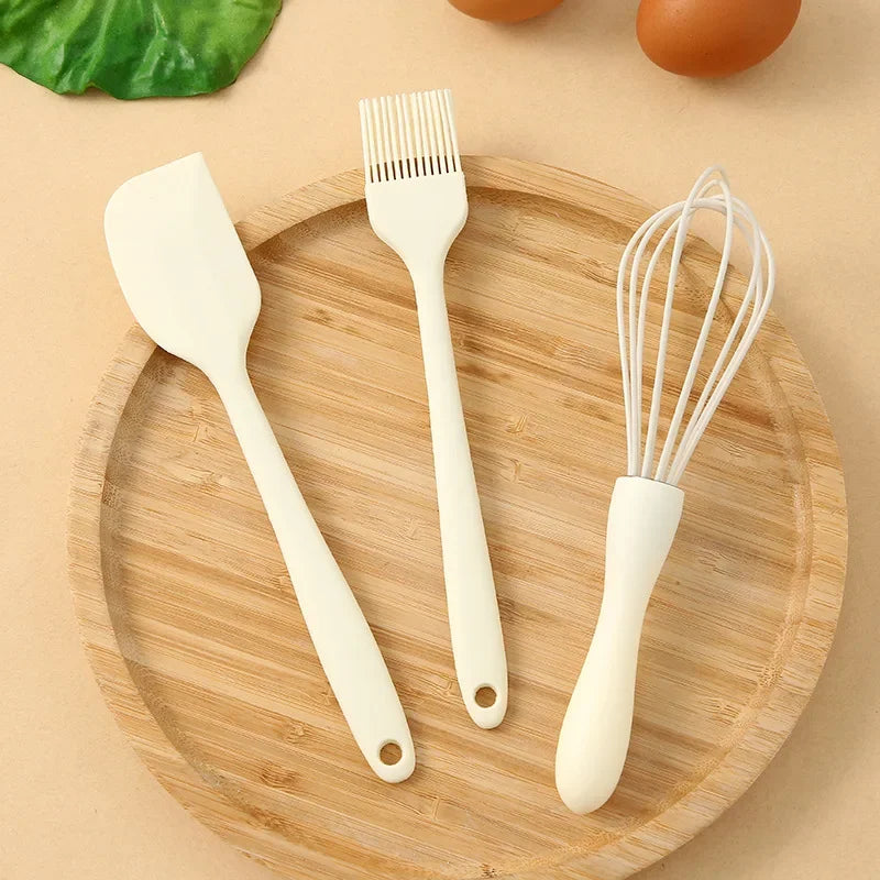 Silicone Baking Set Cake Cream Spatula Scraper Kitchen  Barbecue Oil Brush Gadget Kitchen Supplies