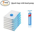 Premium Vacuum Storage Bags Combo Set with Hand Pump, Space Saving Compress Compression Bags for Clothes, Blankets, and Bedding