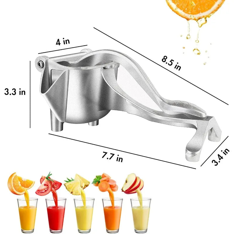 Manual Juicer, Fruit Juice Squeezer, Detachable Heavy Duty Citrus Squeezer  Tool, Premium Quality Metal Alloy Squeezer