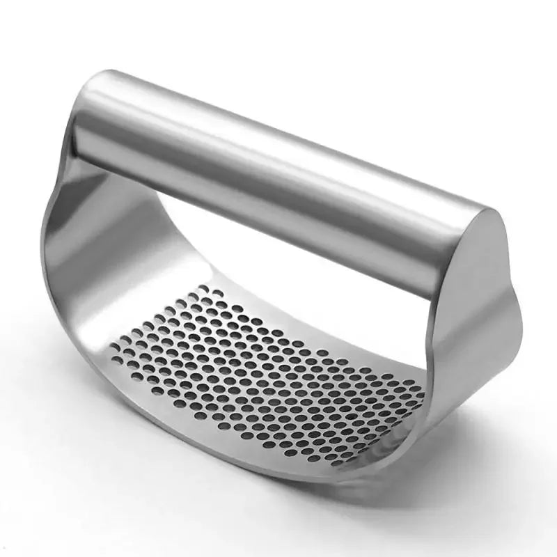 Stainless Steel Garlic Press Crusher Manual  Mincer Chopping  Tools Curve Fruit Vegetable Cooking Kitchen Gadgets