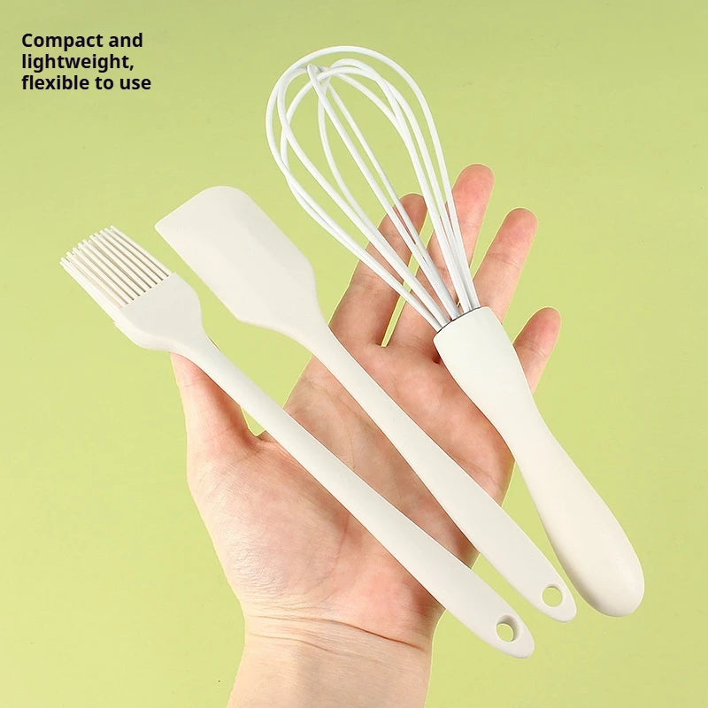 Silicone Baking Set Cake Cream Spatula Scraper Kitchen  Barbecue Oil Brush Gadget Kitchen Supplies