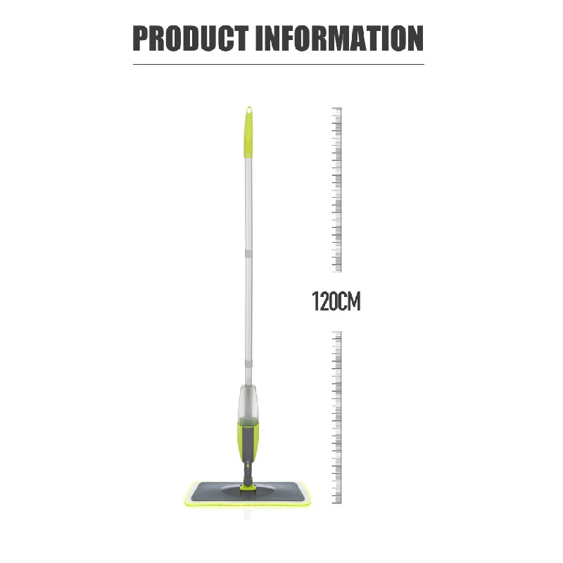 Spray Floor Mop with Pads Handle Mop for Home Kitchen Laminate Wood Ceramic Tiles.