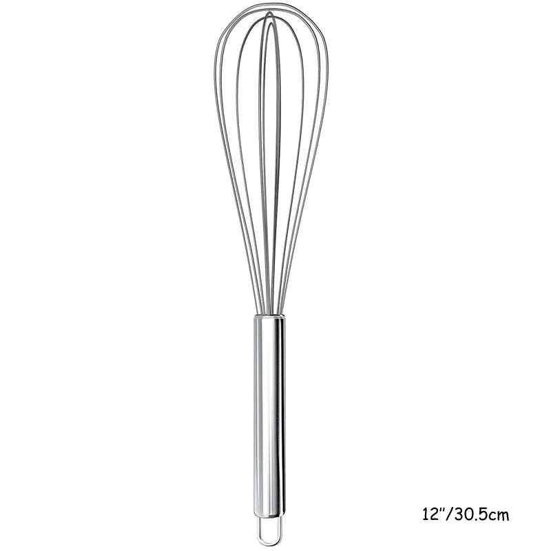 Egg Whisk Stainless Steel Egg Whisk Kitchen  Whisk Milk Egg Beater Egg Mixing Mixer Tools KC0231