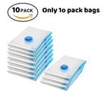 Premium Vacuum Storage Bags Combo Set with Hand Pump, Space Saving Compress Compression Bags for Clothes, Blankets, and Bedding