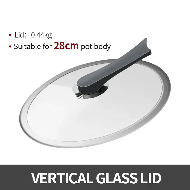 Glass lid with handle for 26cm pot, weighing 0.39kg, on a white background.

