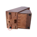 Wood Kitchen Knife Holder 14 Slot Tabletop Kitchen Cleaver Scissors Tool Storage Rack Chef Knife Stand Accessories