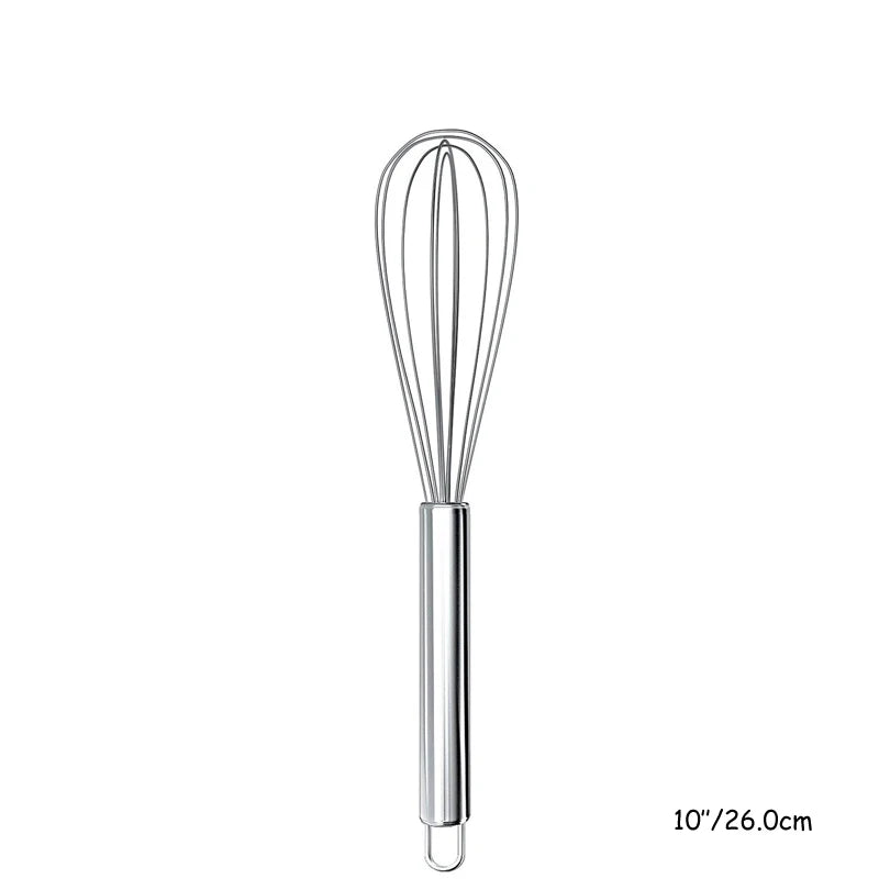 Egg Whisk Stainless Steel Egg Whisk Kitchen  Whisk Milk Egg Beater Egg Mixing Mixer Tools KC0231