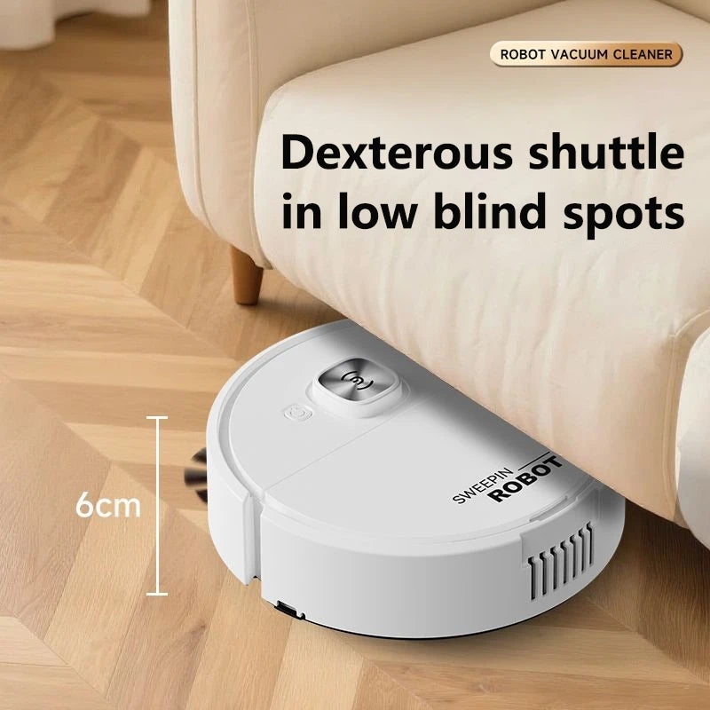 Mini Vacuum Cleaner 3-in-1 Robot Vacuum Cleaner Intelligent Sweeping Robot Household Dust Sweeping Mopping for Home Floor Carpet