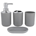 4 Pcs Bathroom  Set Countertop Decor Neat Vanity Organizer for Hotels Homes
