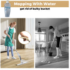 Spray Floor Mop with Pads Handle Mop for Home Kitchen Laminate Wood Ceramic Tiles.
