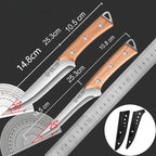 Stainless Steel Fillet Boning Knife Professional Chef's Kitchen Knife Forged Meat Cleaver Fish Slicing Knife Wooden Handle