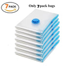 Premium Vacuum Storage Bags Combo Set with Hand Pump, Space Saving Compress Compression Bags for Clothes, Blankets, and Bedding