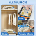 1-10Pack Vacuum Storage Bags, Space Saver Bags Compression for Comforters and Blankets, Sealer Clothes Travel Packing Organizer