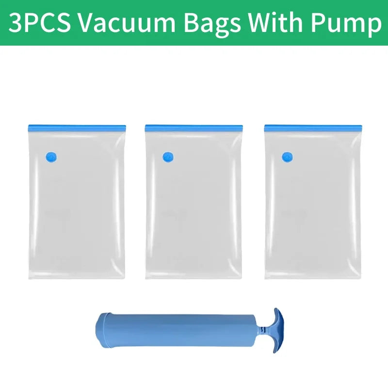 10 Pack Vacuum Storage Bags, Space Saver Bags Compression for  Comforters and Blankets, Sealer Clothes Travel Packing Organizer