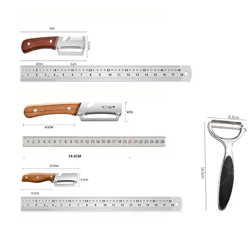 Peeler Multifunctional Stainless Steel Kitchen Peeler for Pineapple Peeling Kitchen Vegetable Tool
