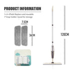 Spray Floor Mop with Pads Handle Mop for Home Kitchen Laminate Wood Ceramic Tiles.
