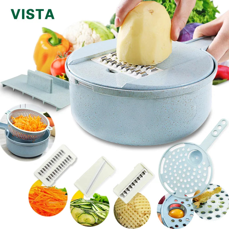 Vegetable Chopper Multifunctional Grater Cutter Kitchen Fruit Slicer Potatos Shredders Cheese Onions Slicers