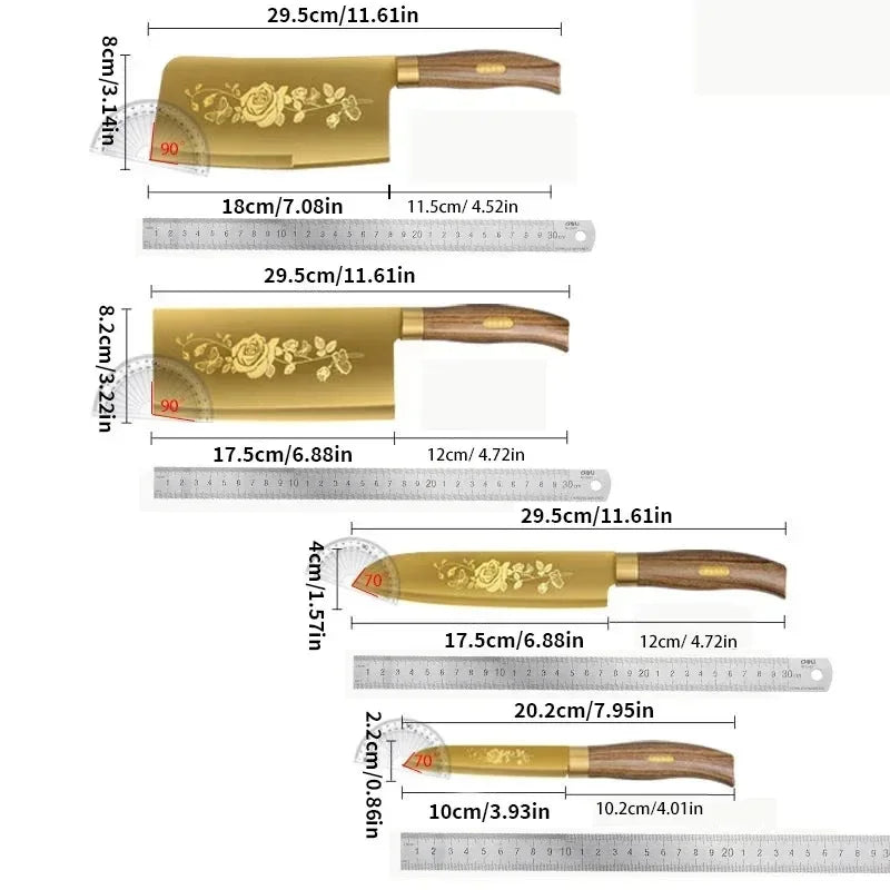 Kitchen Knife Set,  Stainless Steel Chef Knives for Cooking, Sharp Professional Kitchen Tools