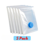 Vacuum Storage Bags for Clothes Space Saving Compression Bags Set with Manual Travel Hand Pump, Heavy Duty Thickened Reusable Organizers for Comforters, Blankets, Bedding  .