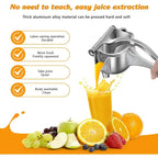 Manual Juicer, Fruit Juice Squeezer, Detachable Heavy Duty Citrus Squeezer  Tool, Premium Quality Metal Alloy Squeezer