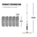 Spray Floor Mop with Pads Handle Mop for Home Kitchen Laminate Wood Ceramic Tiles.