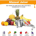 Manual Juicer, Fruit Juice Squeezer, Detachable Heavy Duty Citrus Squeezer  Tool, Premium Quality Metal Alloy Squeezer