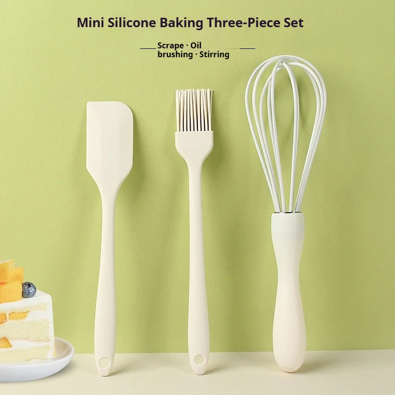 Silicone Baking Set Cake Cream Spatula Scraper Kitchen  Barbecue Oil Brush Gadget Kitchen Supplies