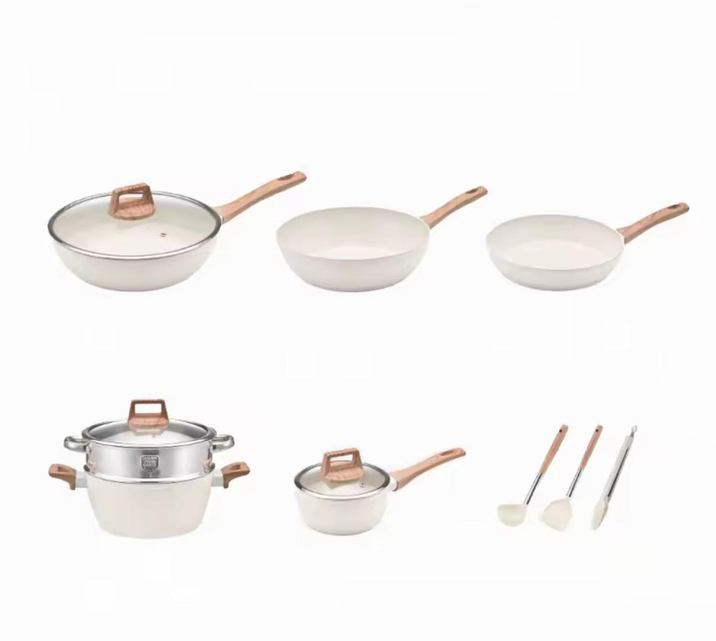 6-piece ceramic non-stick cookware set