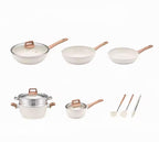 6-piece ceramic non-stick cookware set