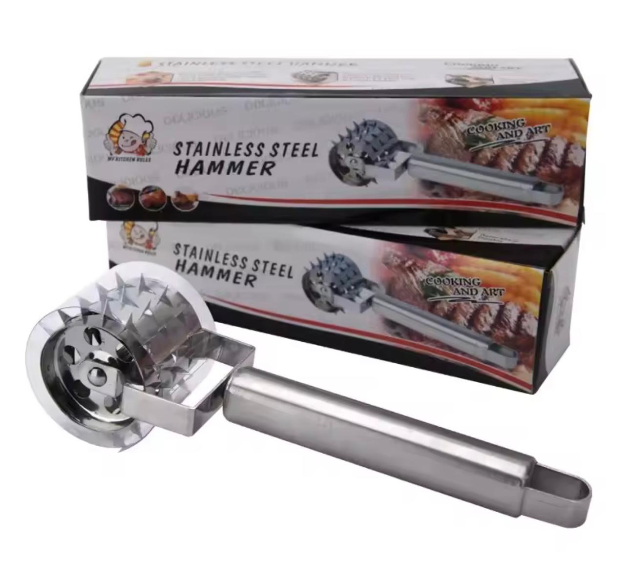 stainless steel meat tenderizer hammer