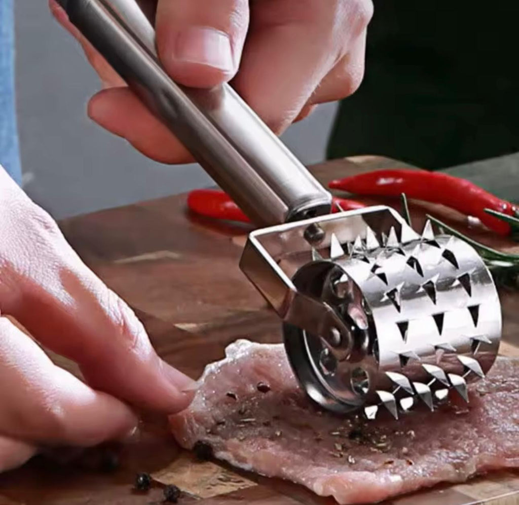 meat roller with sharp spikes