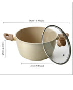 CAROTE Ceramic Nonstick Stock Pot with Lid  25cm