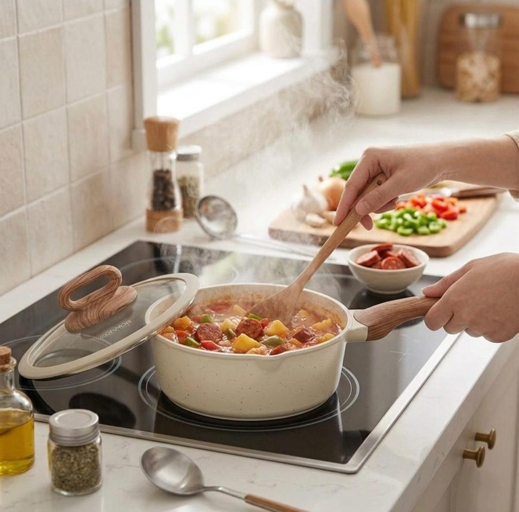Ceramic Nonstick Milk pan with Lid (18cm)