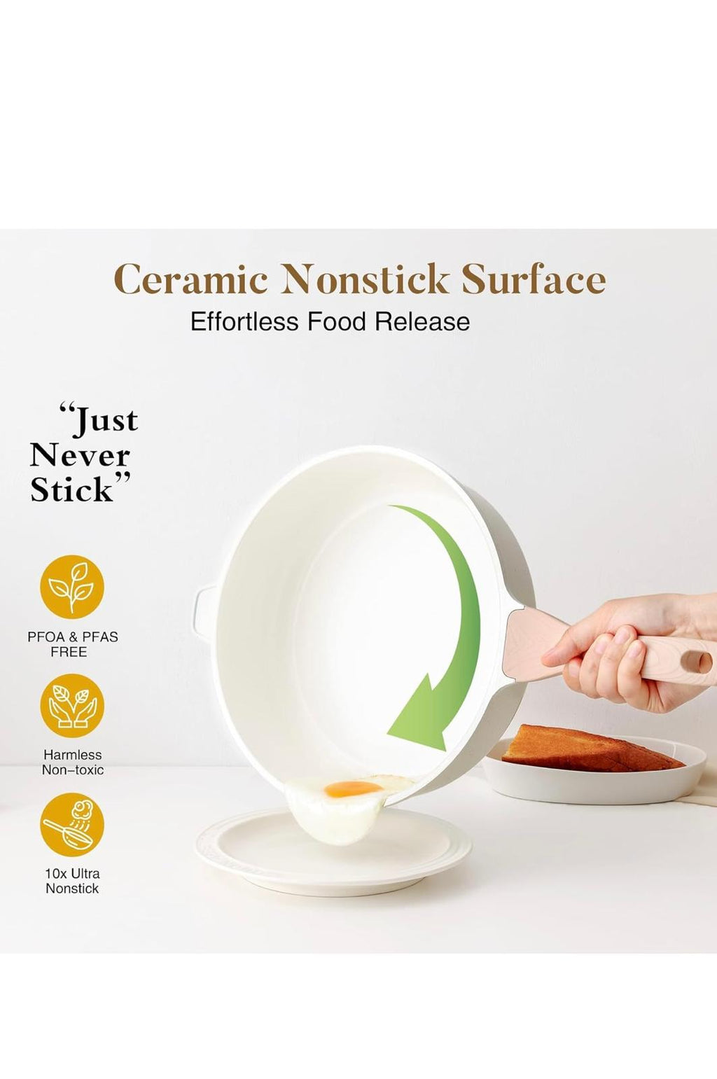 Carote Saute Pan with Lid Non Stick induction deep frying