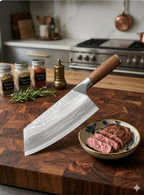 Kitchen Knife Set with Premium Gift Box, Professional High-Carbon Steel Chef Knives with Ergonomic Wooden Handles