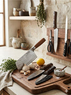 Kitchen Knife Set with Premium Gift Box, Professional High-Carbon Steel Chef Knives with Ergonomic Wooden Handles
