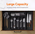 1Pcs Adjustable Organizer – Plastic Multifunctional Drawer Organizer for Kitchen Counter Utensils