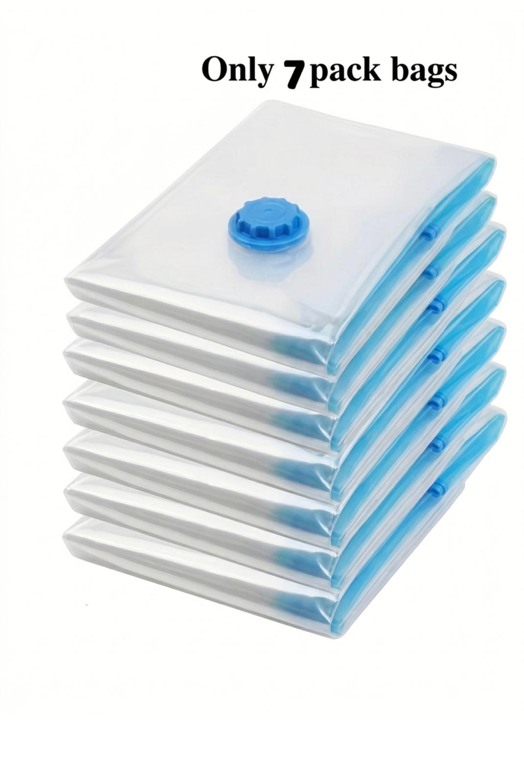 Vacuum Storage Bags Combo Set with Hand Pump, Space Saving Compression Bags for Clothes, Blankets, and Bedding
